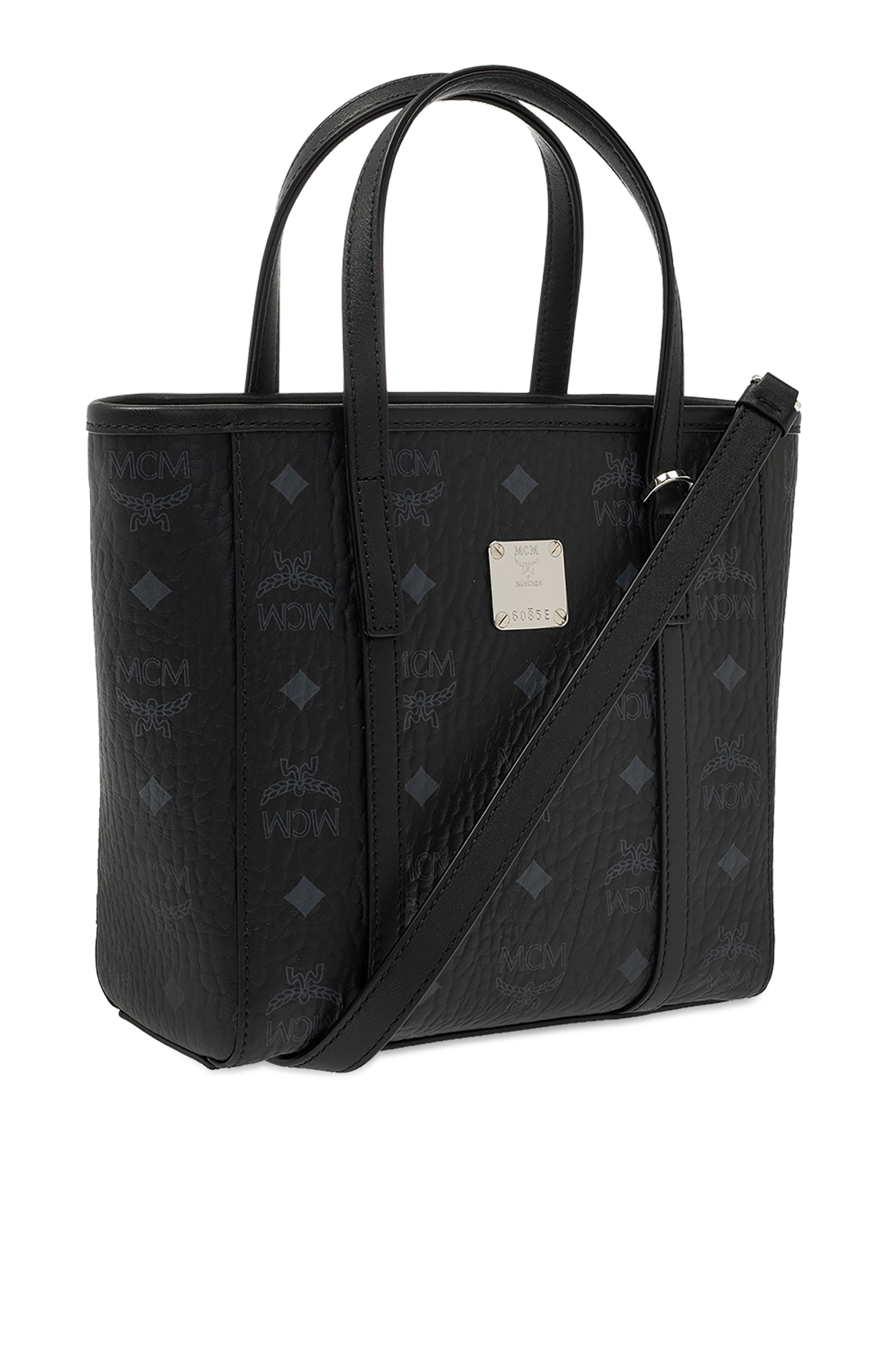 MCM Matte Black Leather Tote Bagトートバッグ $_57.PNG?set_id=880000500F